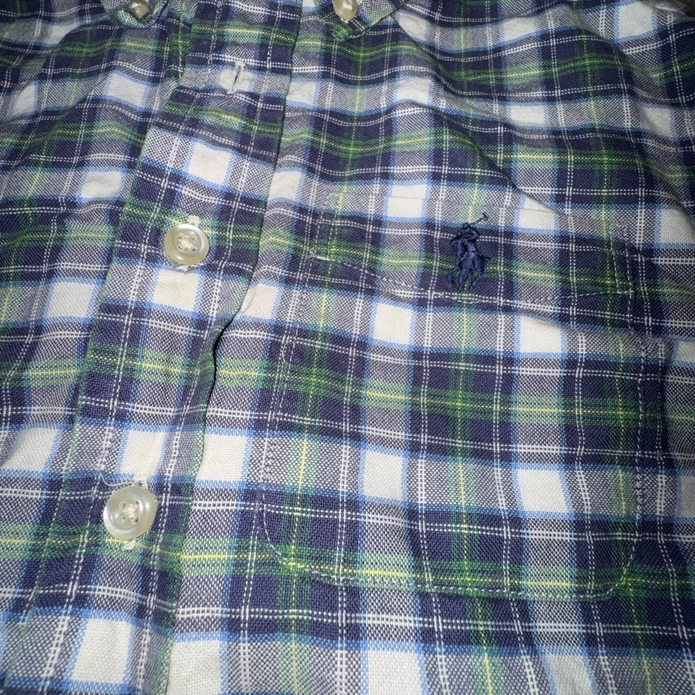 Ralph Lauren Boys Small 8 Plaid Long Sleeve‎ Button Down Casual Dress Shirt